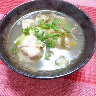 スープレシピ♪コラーゲンたっぷり♡参鶏湯風スープ~
